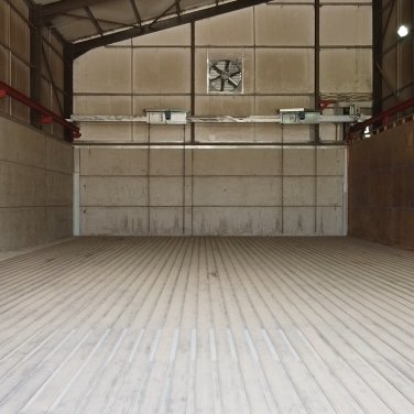 Installed grain drying system