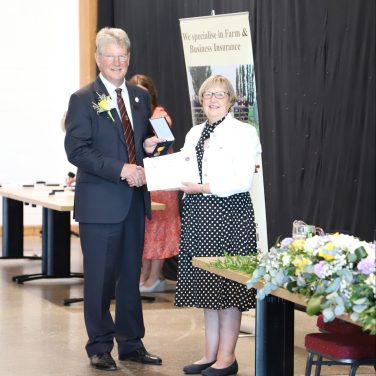 Being presented of the Long Service Awards at the Lincolnshire Agricultural Society